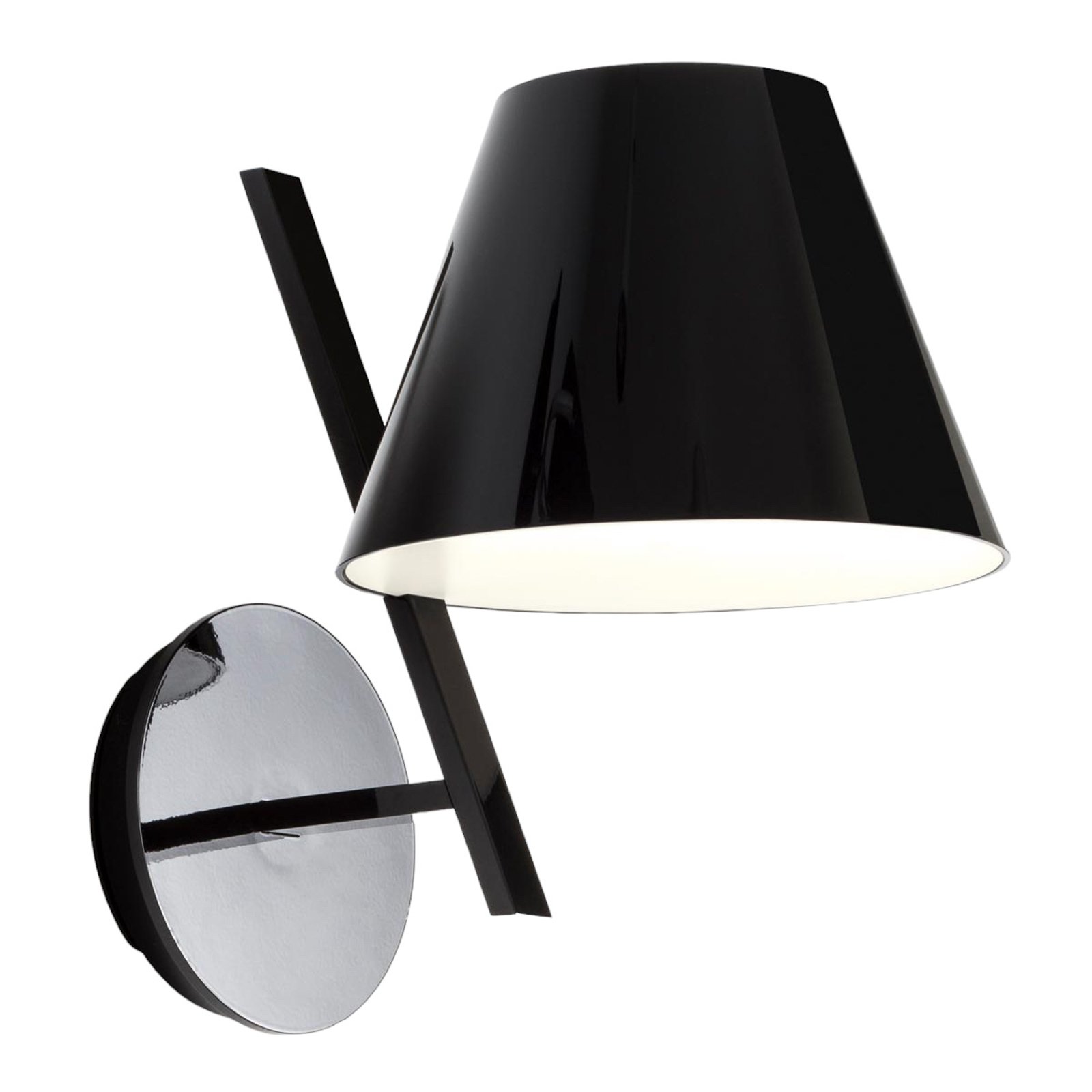 Czarna designerska lampa ścienna La Petite