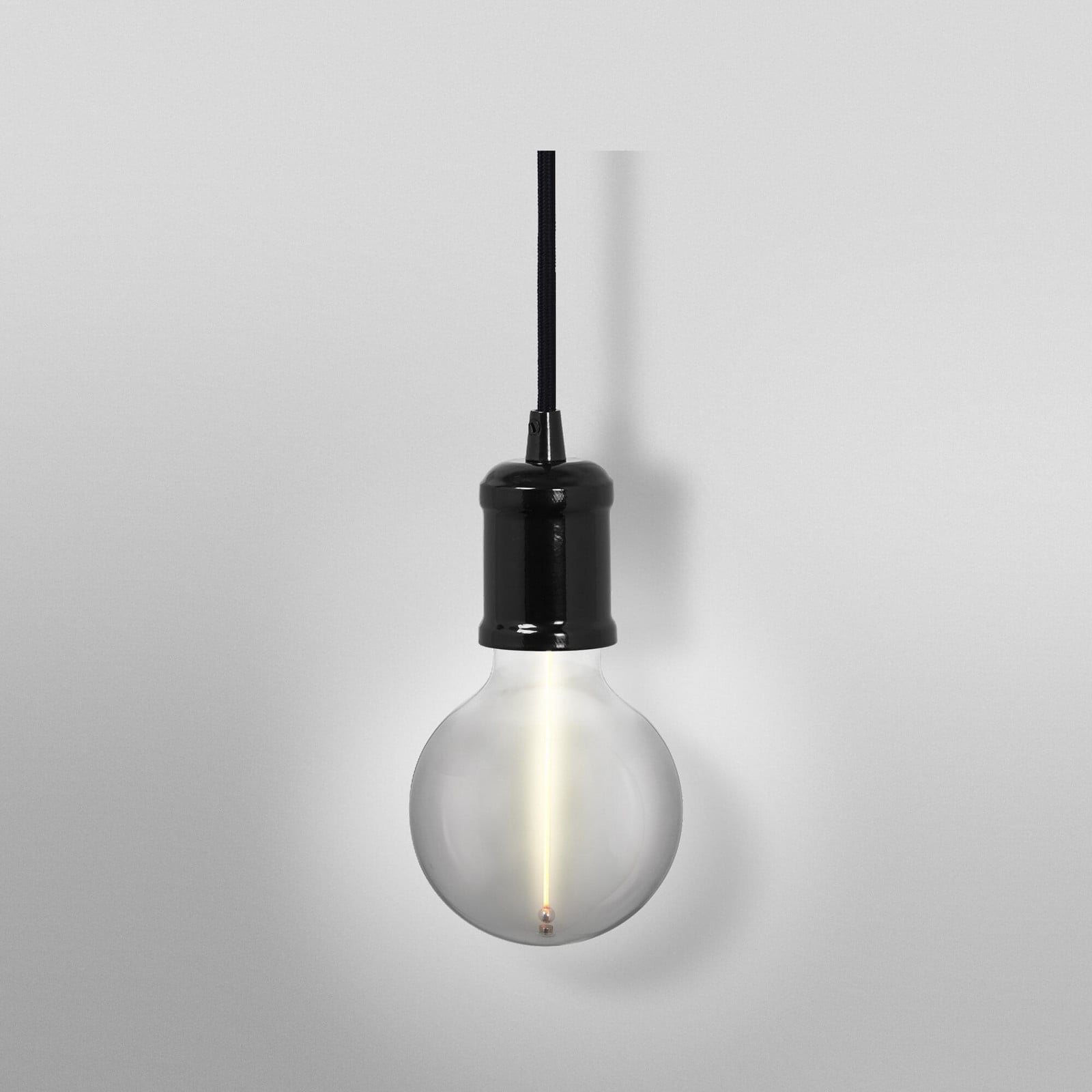 Lampă suspendată OSRAM VINTAGE 1906 BOBBIN metal negru Ø 10 cm