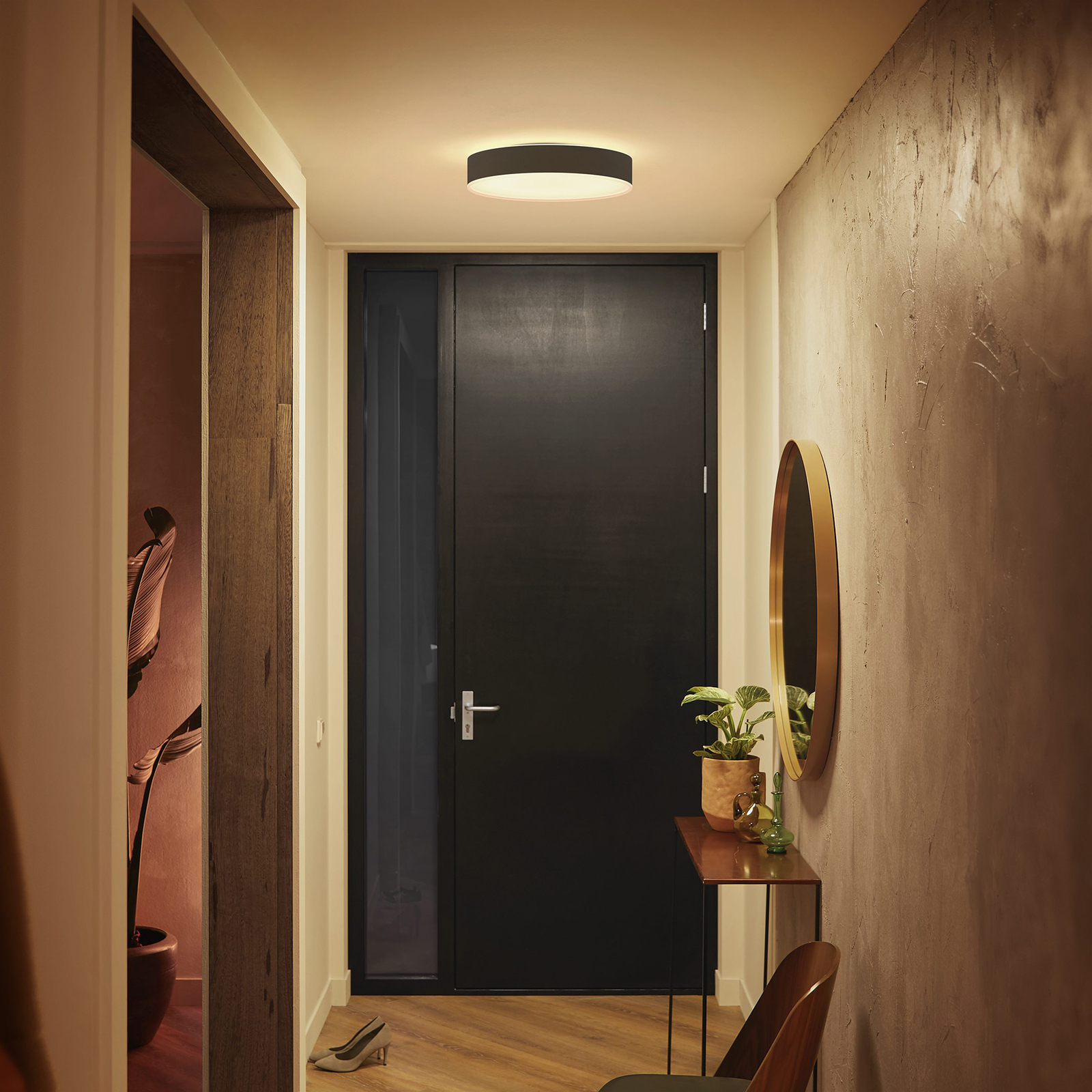 Philips Hue Enrave LED лампа за таван 38,1 см черна