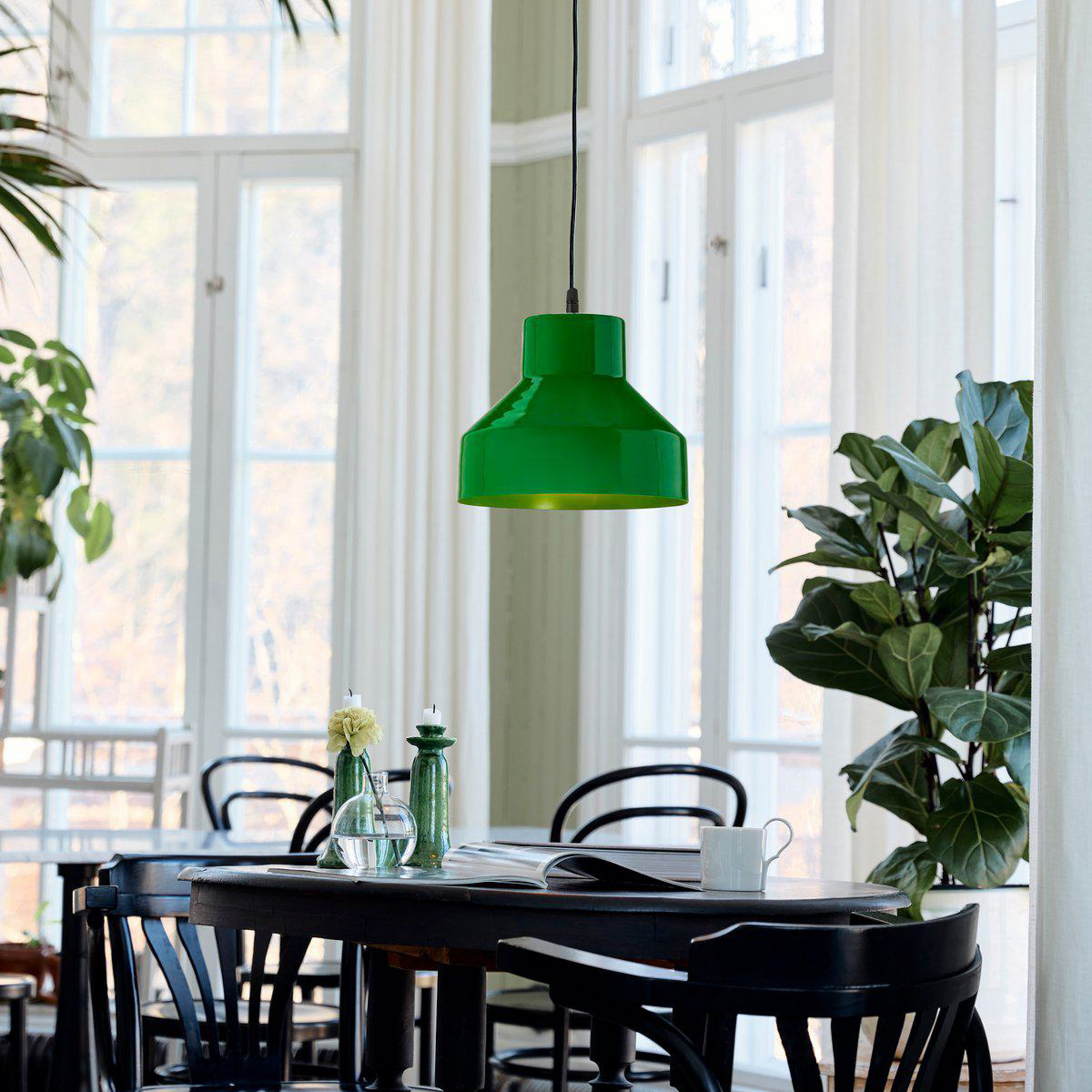 PR Home Solo żyrandol Ø 26 cm zielony