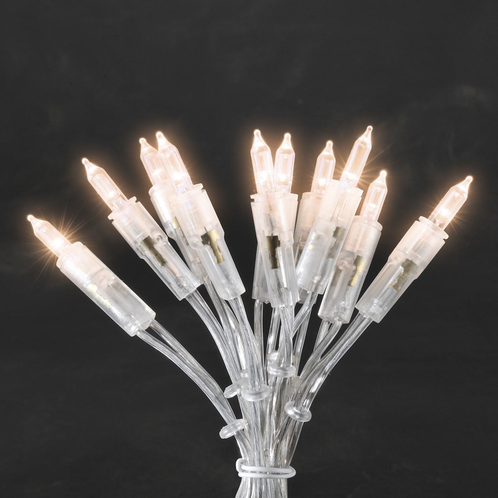 Konstmide CHRISTMAS Warm white mini string lights LED 50-bulb, plastic, energy efficiency: A+, L: 885 cm