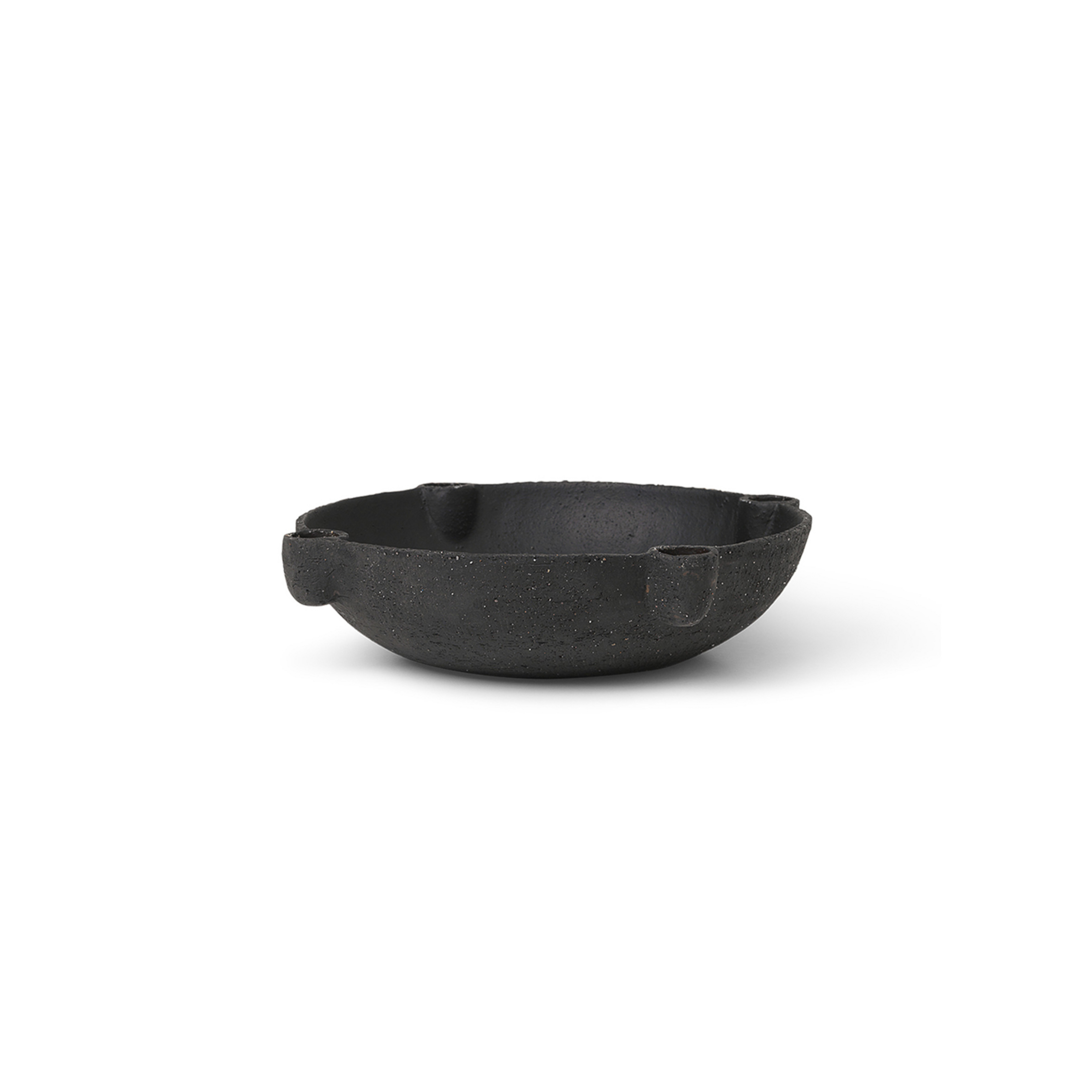 Bowl Large Kerzenständer, grau, Ø27cm, Keramik - ferm LIVING
