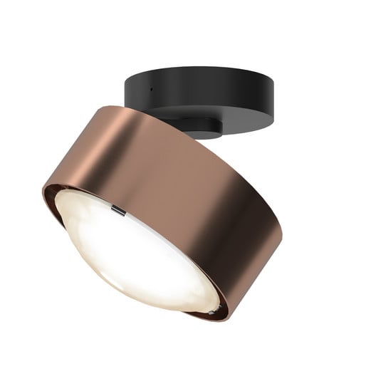 Puk! 120 Move LED-Spot Linse matt kupfer/schwarz