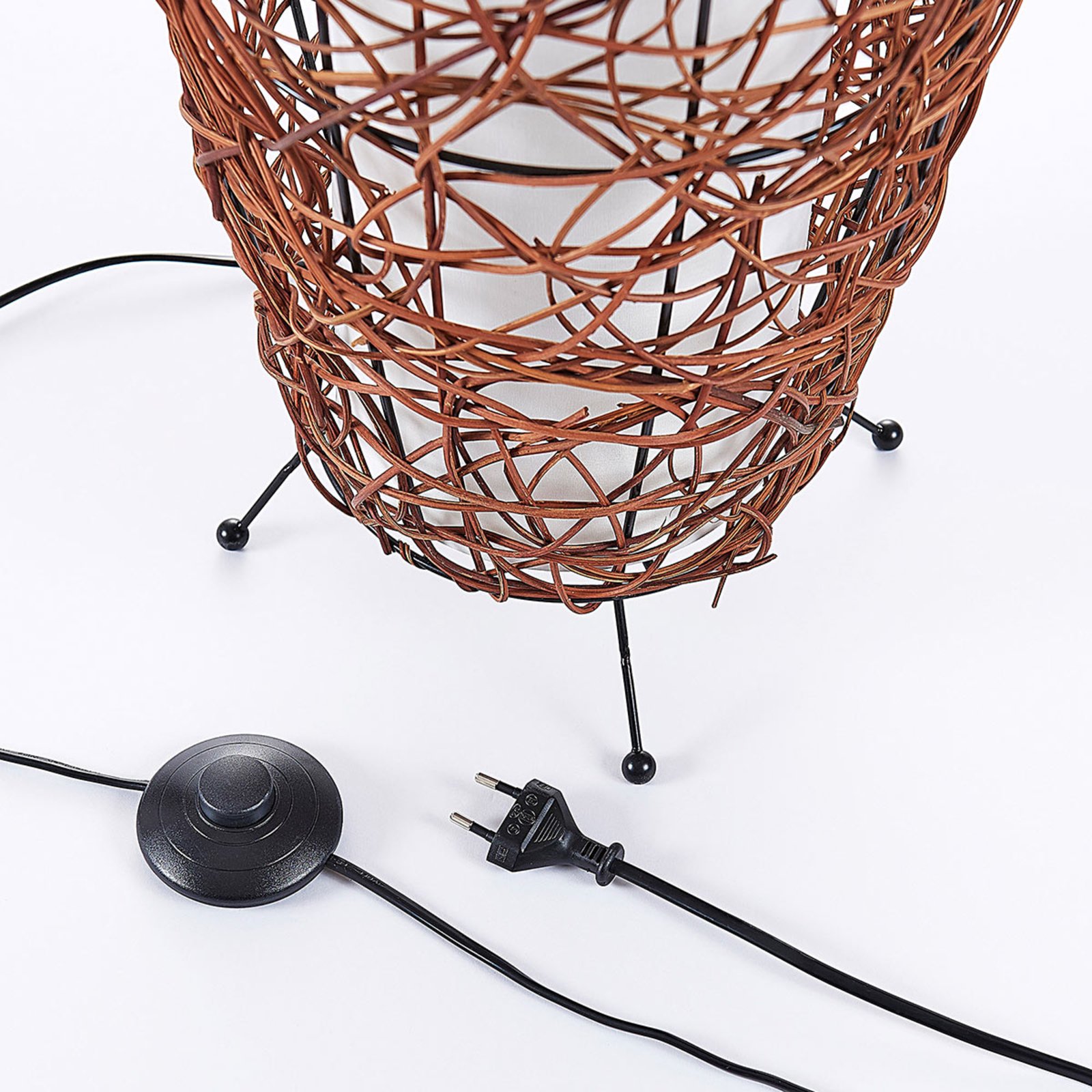 Nias Floor Lamp Brown/White - Lindby