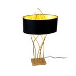 Οβάλ επιτραπέζιο φωτιστικό Elba, χρυσό/μαύρο, ύψος 75 cm, σίδερο