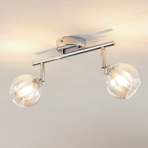 Lindby Pranas LED-takspot, to lyskilder