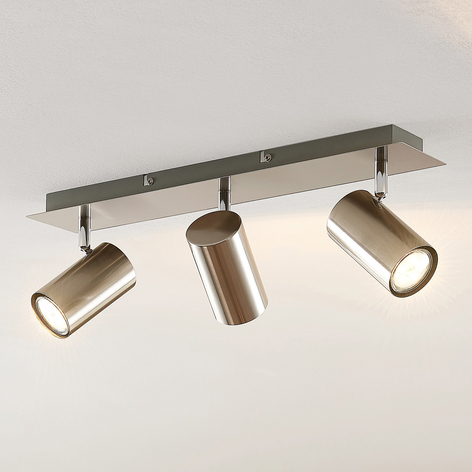 Lindby Joffrey takspotlight, 3 lyskilder, nikkel