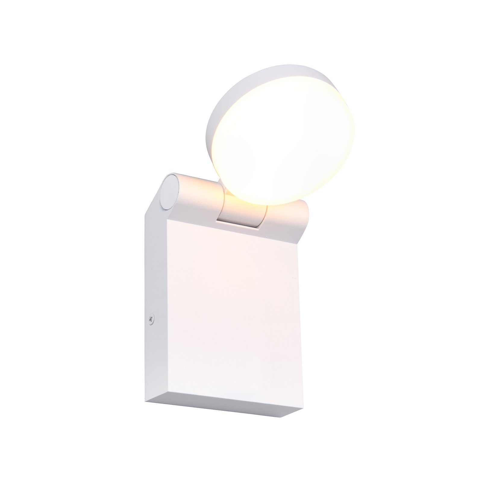 LED outdoor wall light Adour, matt white, tiltable, CCT, IP44
