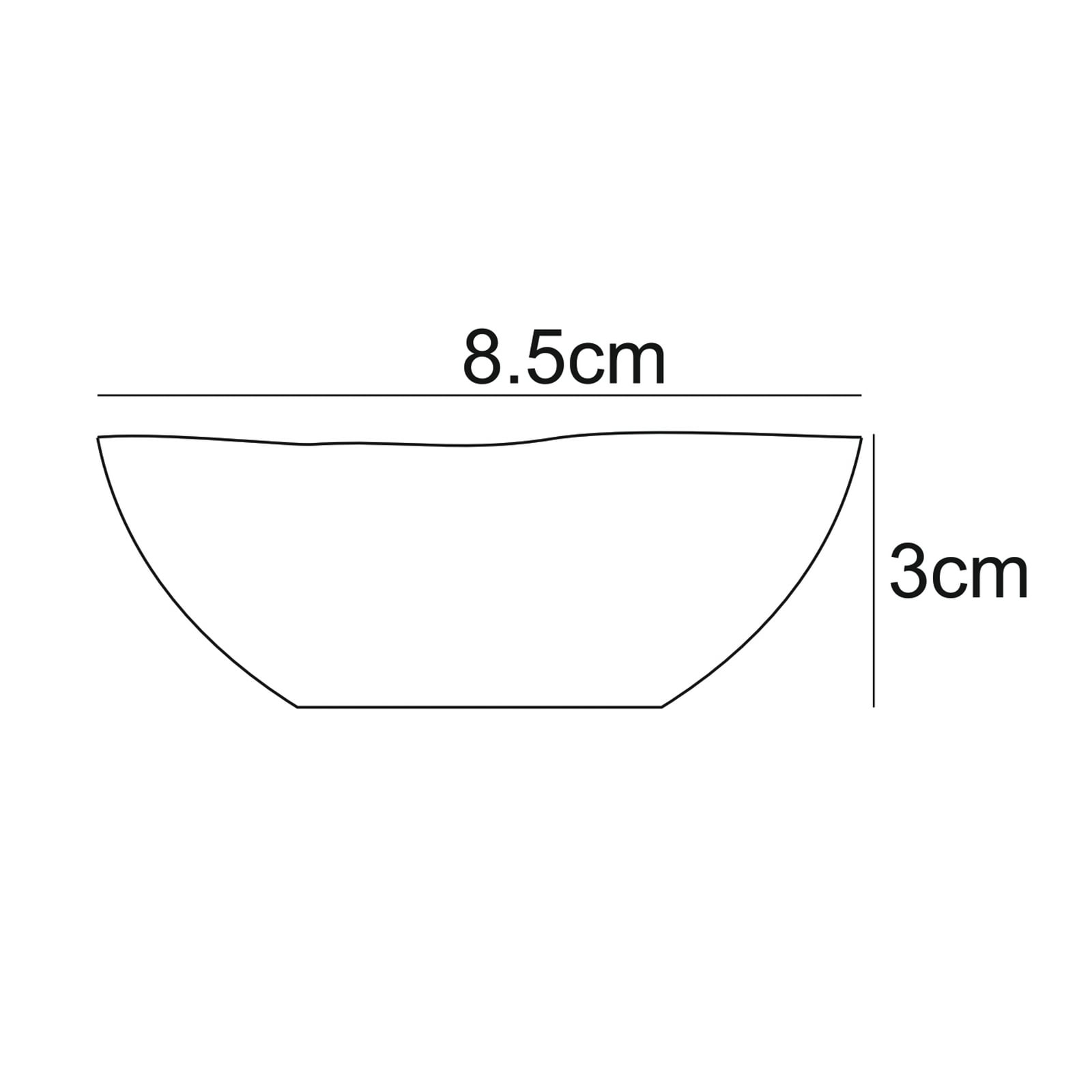 Ciotola HDDiva, blu, ceramica, Ø 9 cm, set da 3 - House Doctor