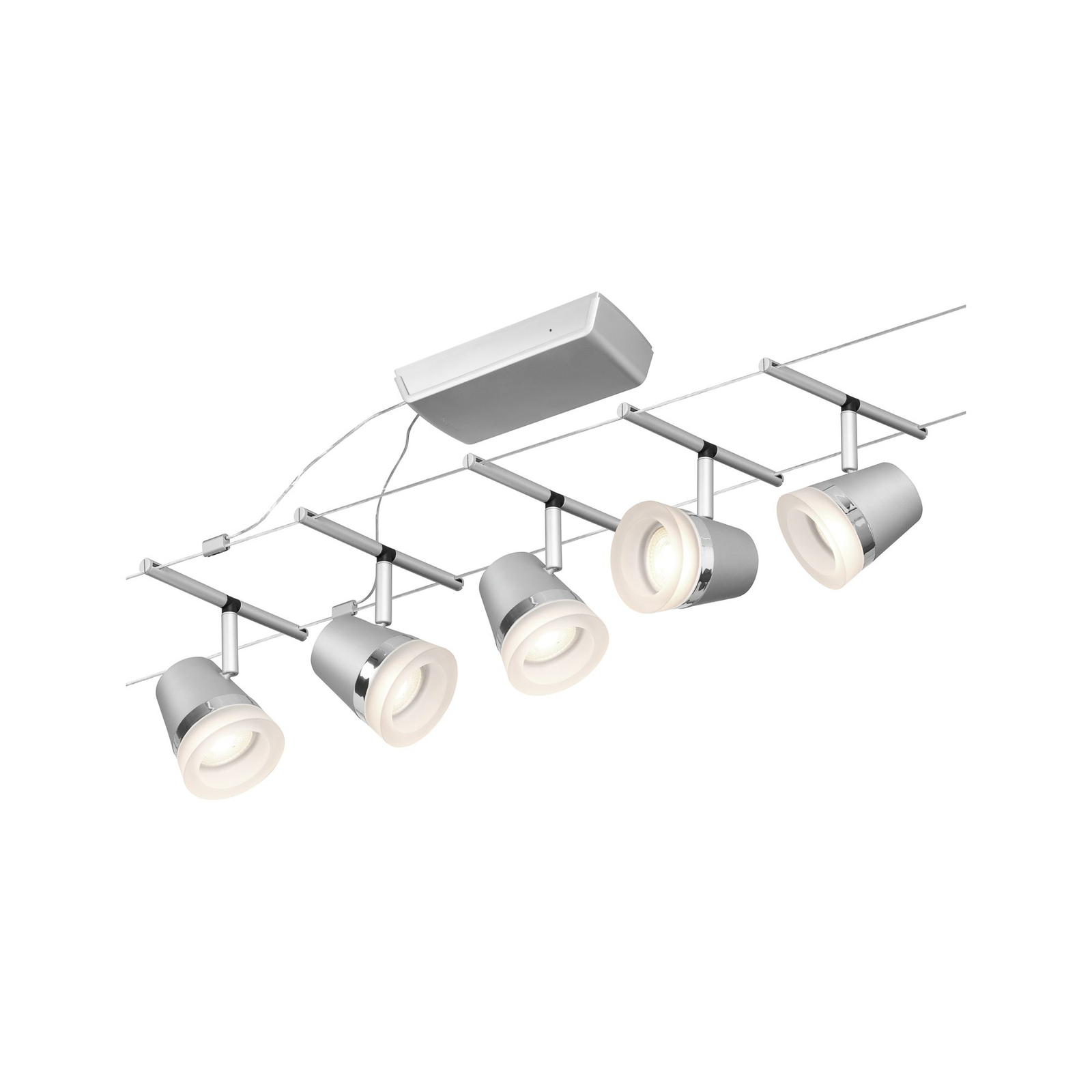 Paulmann Cone-vaijerijärjestelmä 5 lamppua kromi