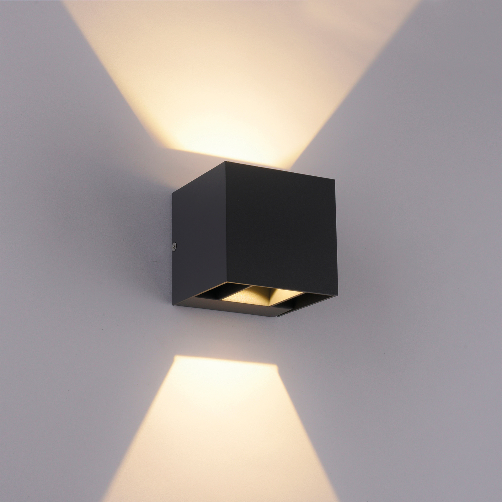 Paul Neuhaus Block LED φωτιστικό τοίχου εξωτερικού χώρου πάνω/κάτω