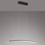 Suspension LED Metis dimmable CCT noire 90cm