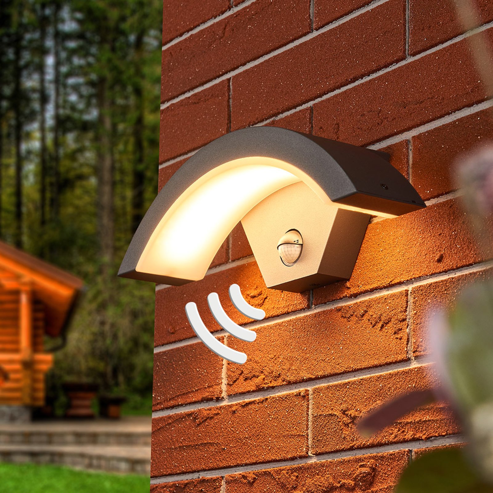Sensor LED outdoor wall lamp Jule