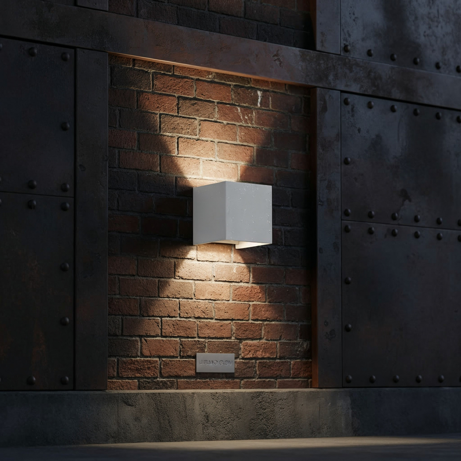 Ideal Lux Applique d'extérieur LED Atom, blanc, 10 cm, métal