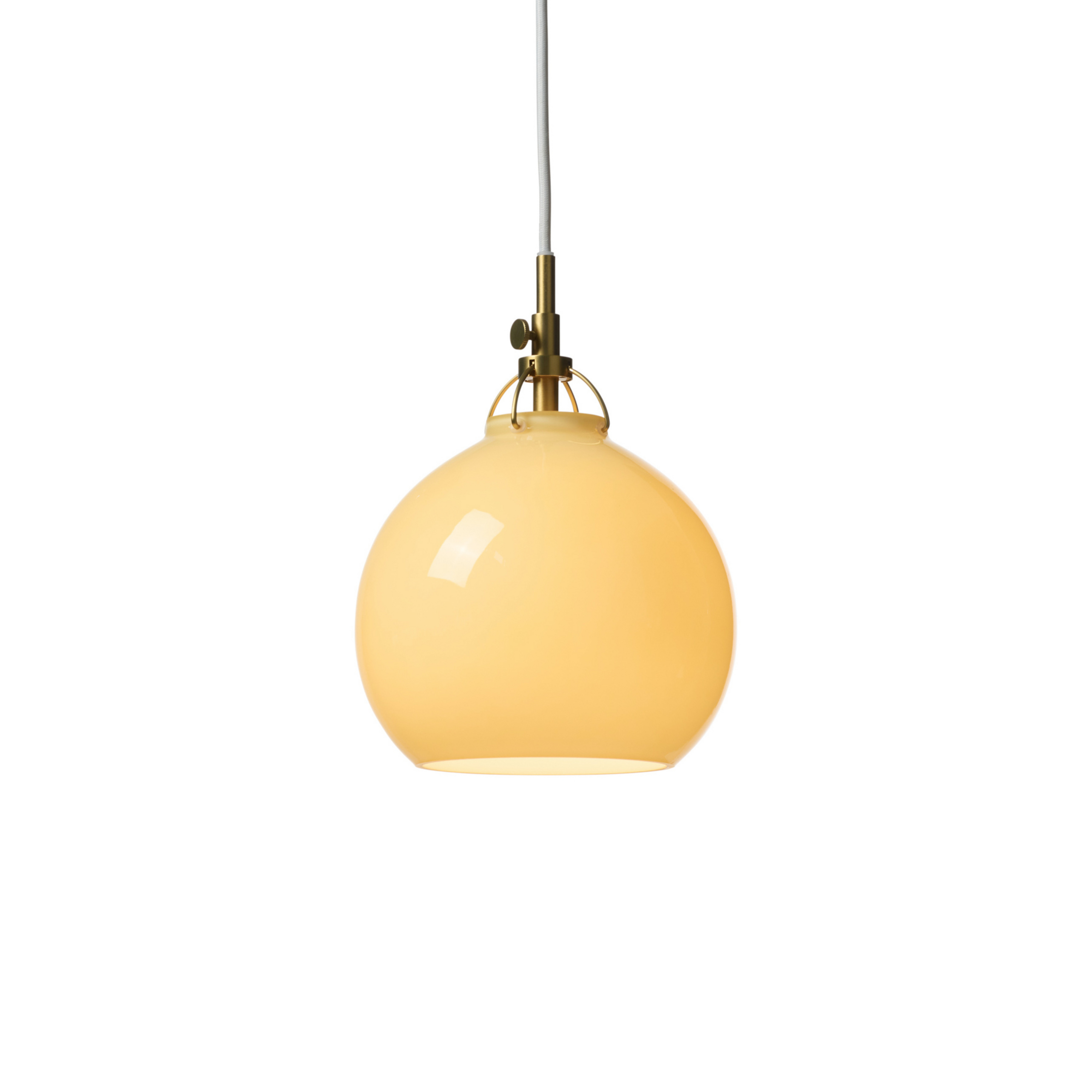 TOSCANA pendant light, cream, Ø 18 cm, glass - Halo Design