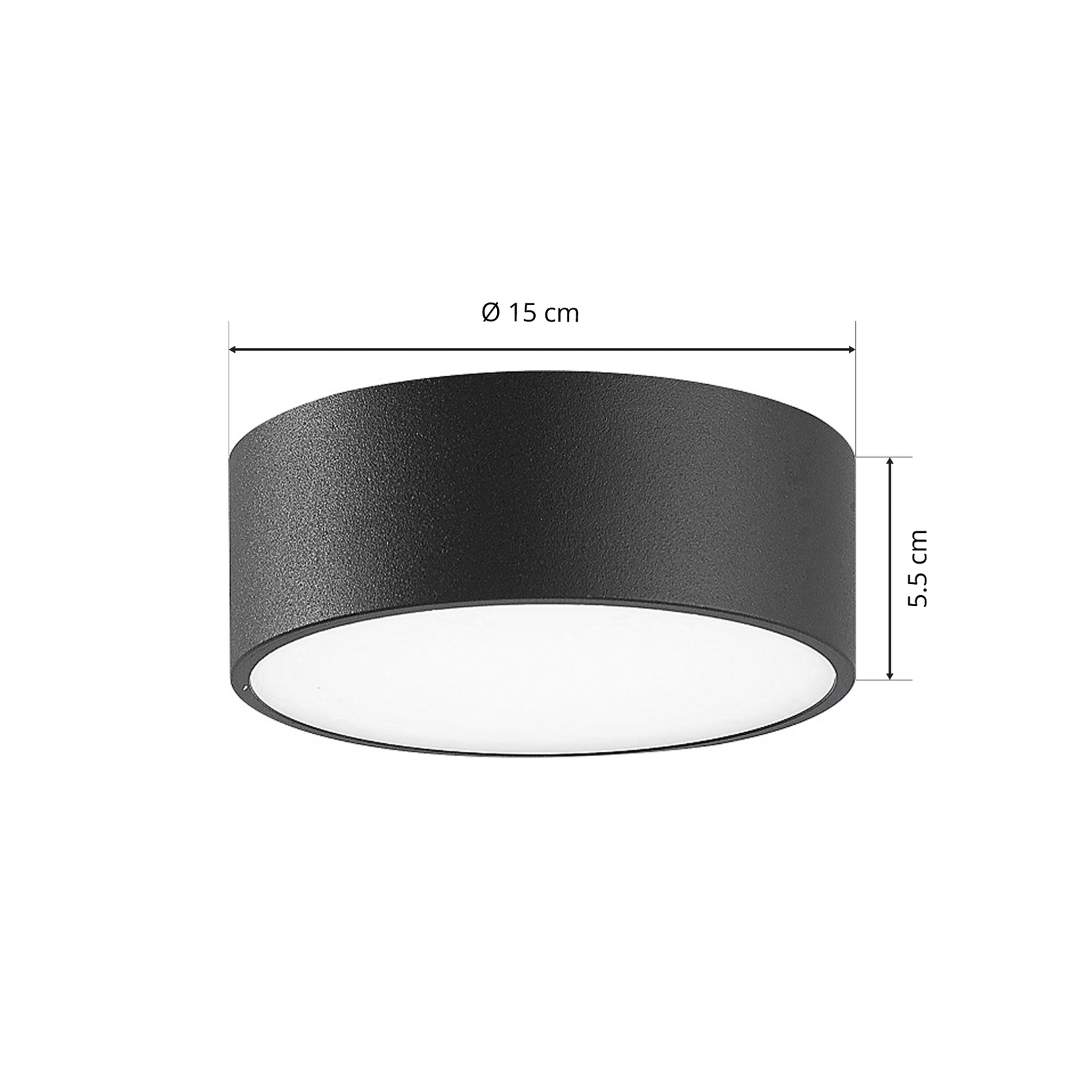 LED venkovní svítidlo CMD 9025, Ø 15 cm