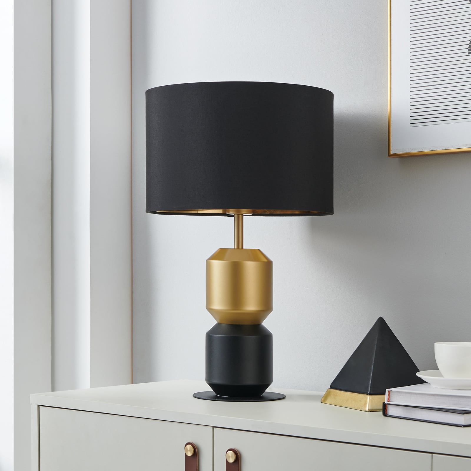 Laurignano Tischleuchte, schwarz/gold - EGLO Stars Of Light