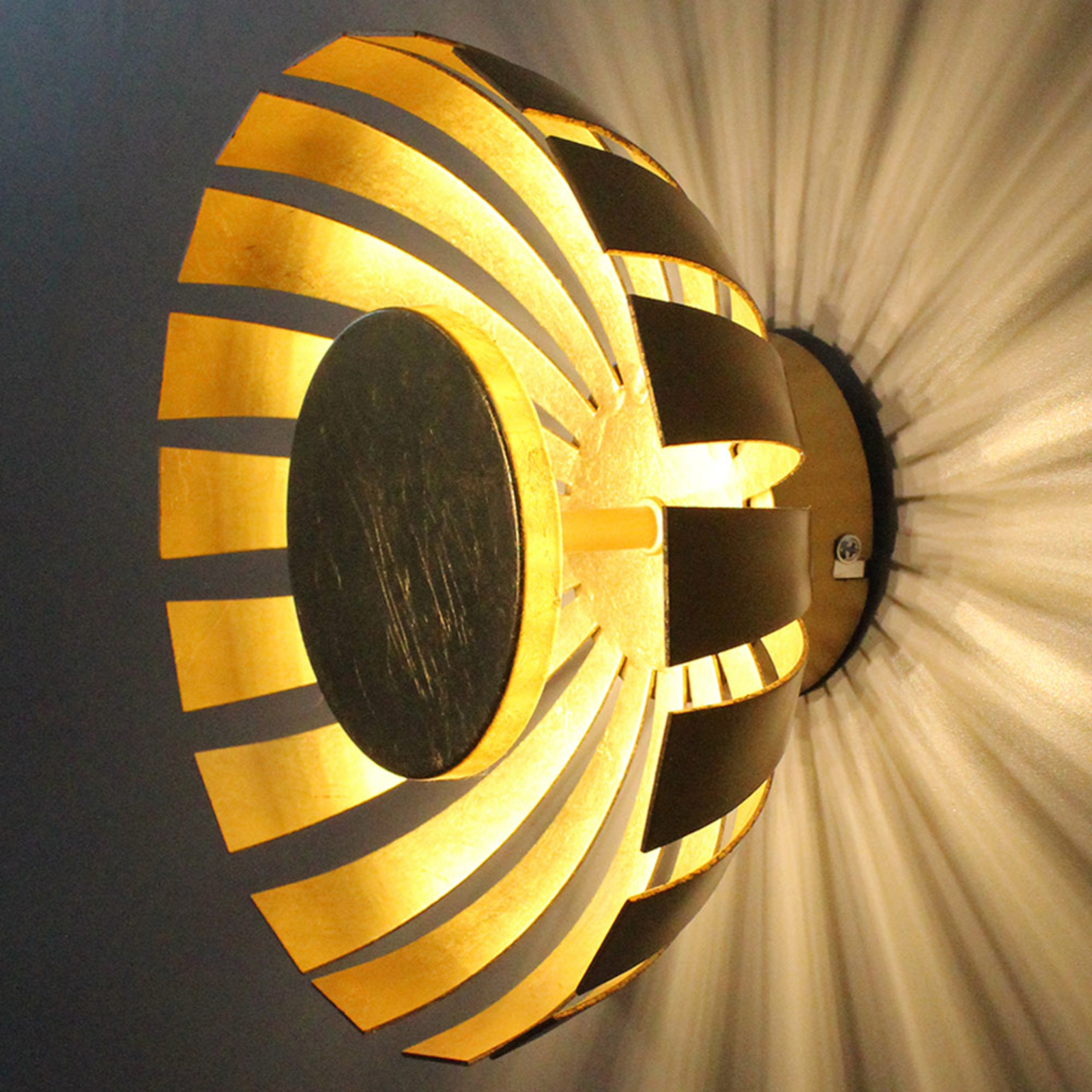 LED-Wandleuchte Flare gold
