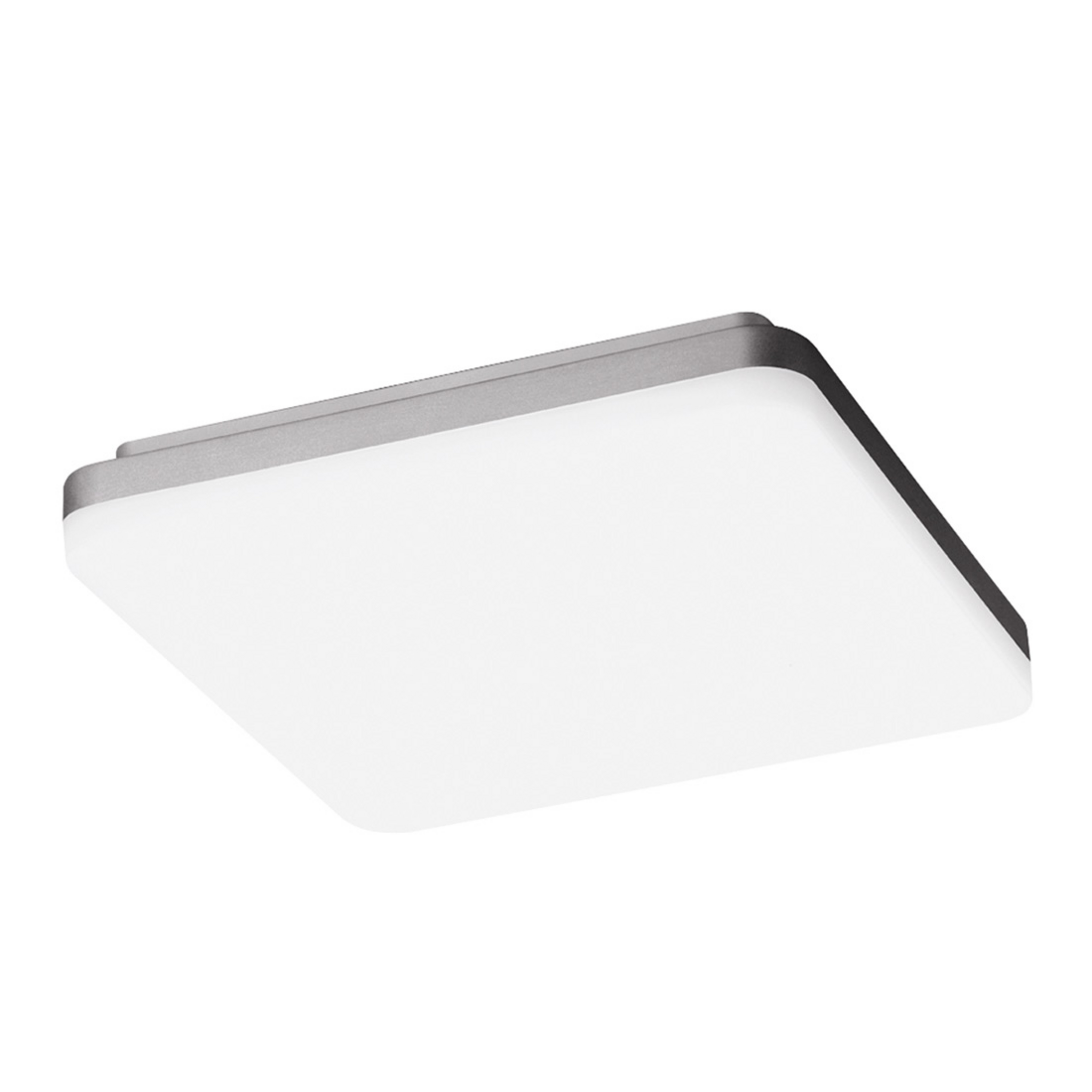 Plafón LED WL260 angular aluminio 24W 26x26cm