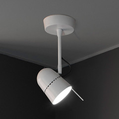 Luceplan Counterbalance faretto LED, bianco