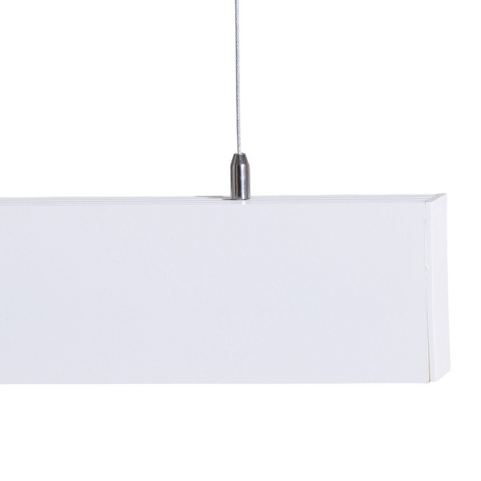 Lampa wisząca Luxe LED, biała, długość 112,5 cm, metal, 4000 K