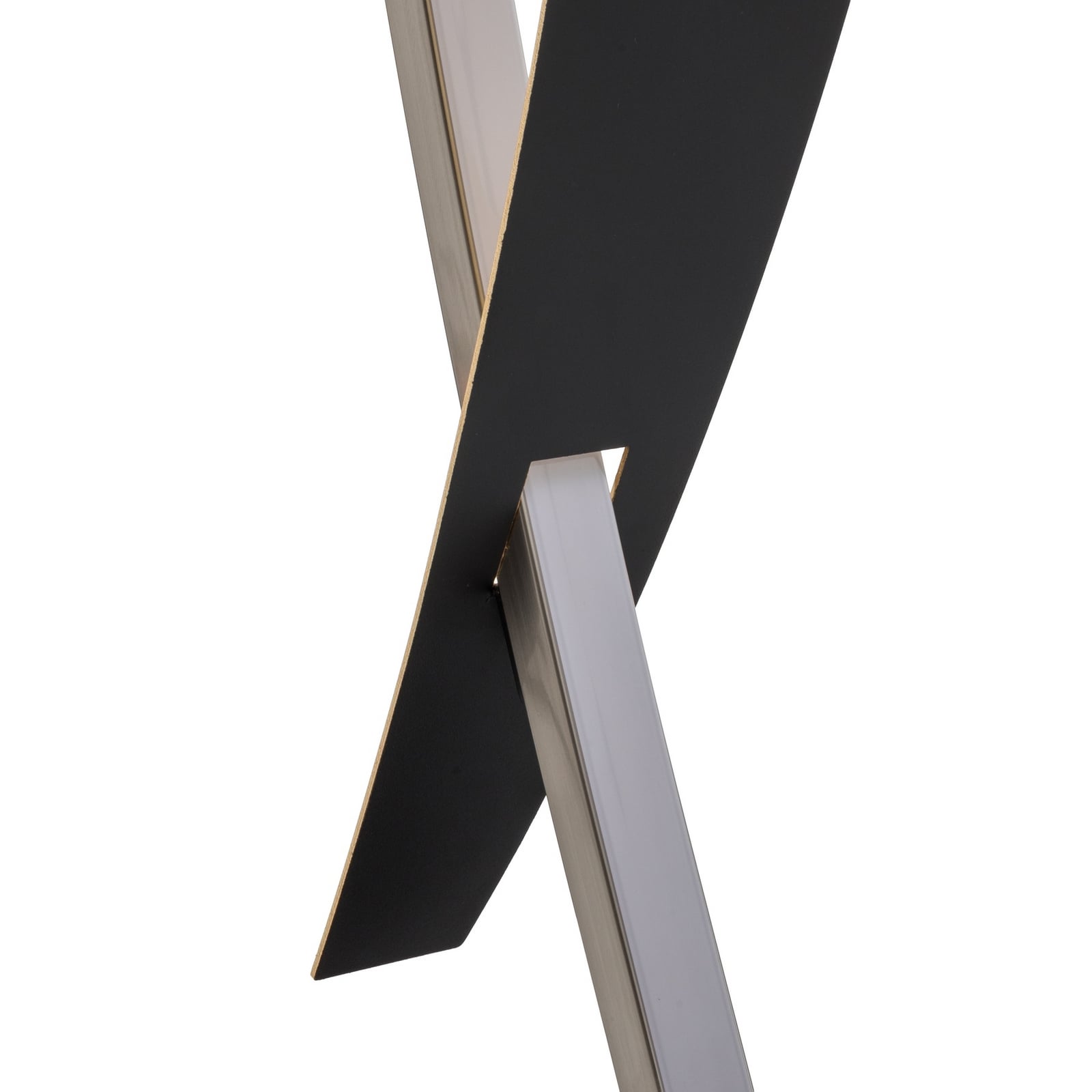 Lucande Candeeiro de pé LED Marija, preto, metal, altura 140 cm Lucande Candeeiro de pé LED Marija, preto, metal, altura 140 cm