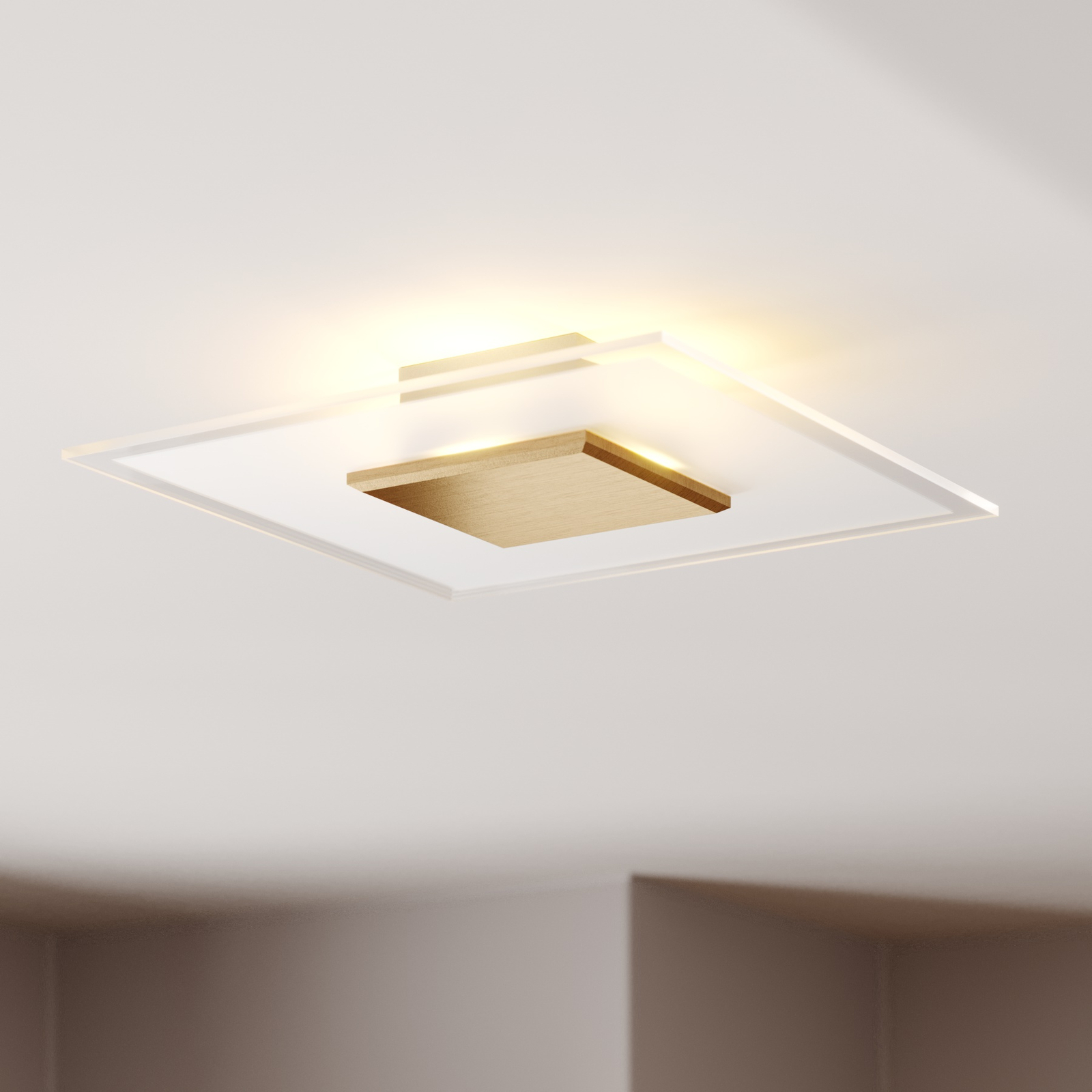 Rothfels Lole LED ceiling light, gold, 38 cm