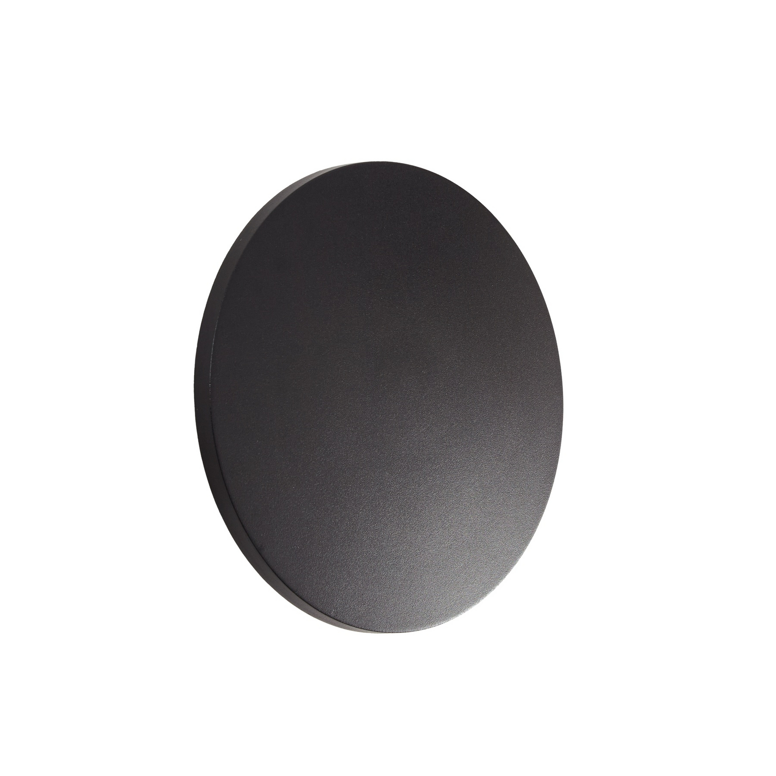 Venkovní nástěnné svítidlo Selinel, Ø 23 cm, s číslem domu, černé, kovové –