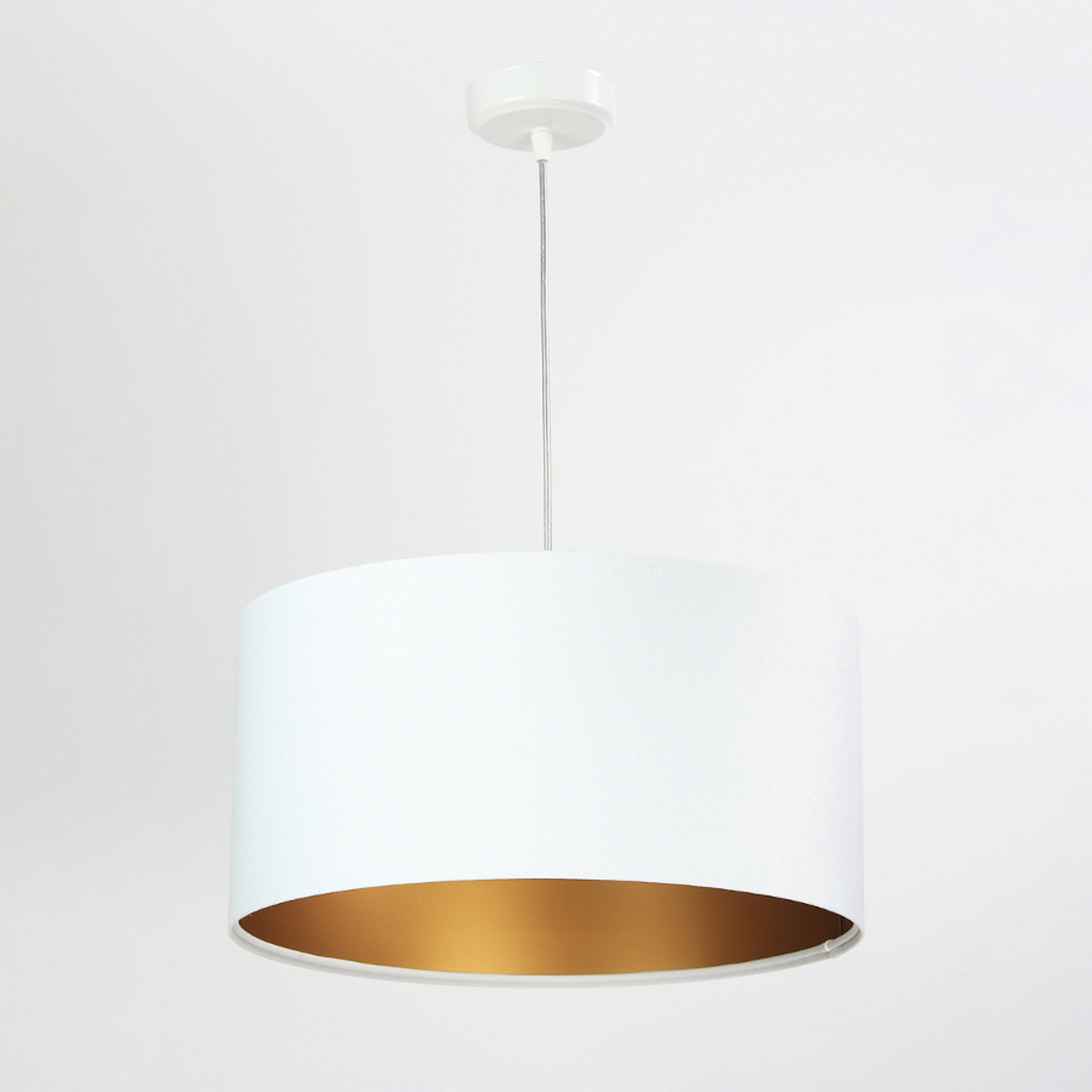 Lampa wisząca Salina, białe/złota Ø 40 cm
