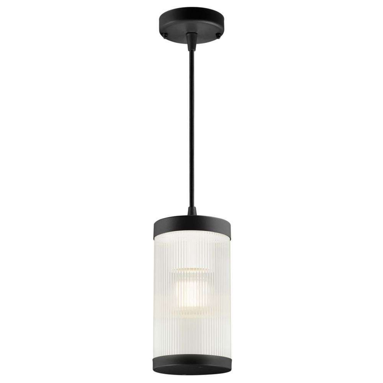 Suspension d'extérieur Coupar, Ø 13 cm, noir