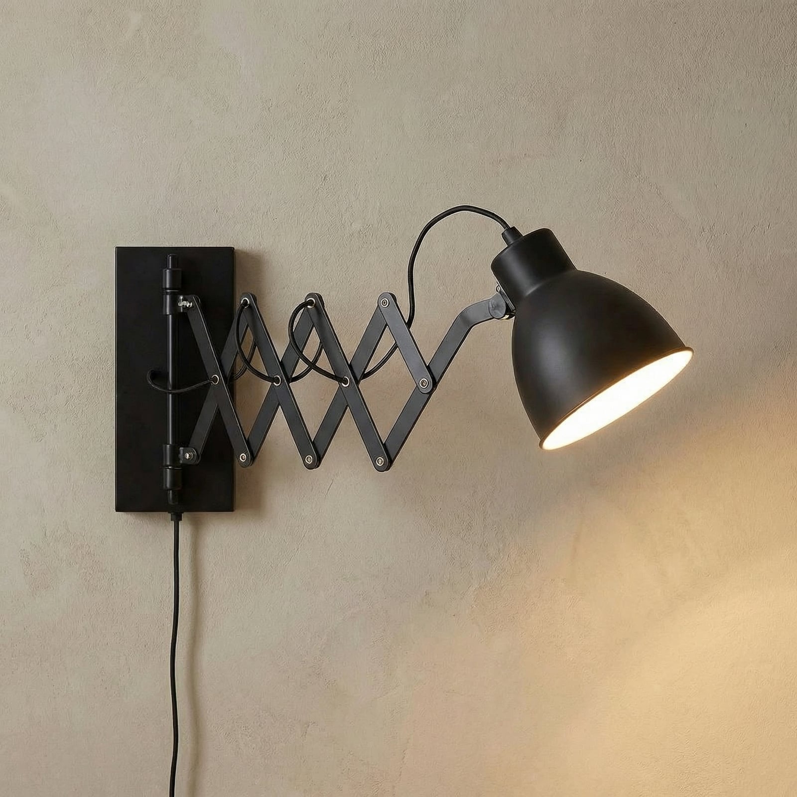 Merle Aplique de Pared Black - Lindby