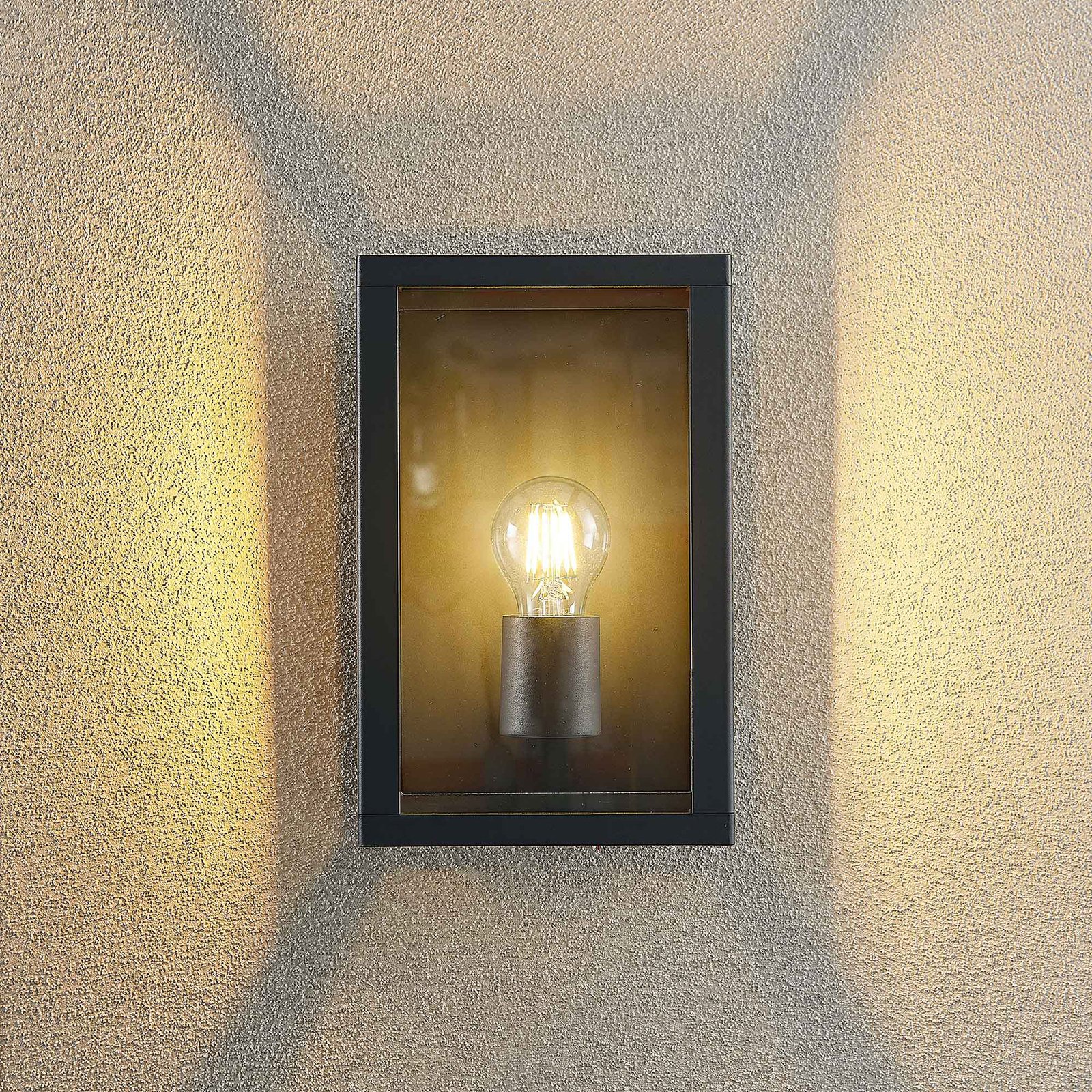 Giavanna Outdoor Wall Lamp H28 Dark Grey - Lindby
