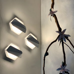 Prandina Dolomite W1 LED-Wandleuchte 3er 2.700K