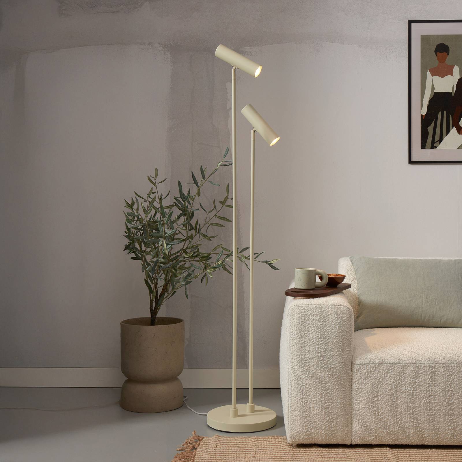 IT'S ABOUT ROMI Vloerlamp Havana, lichtgroen, metaal, GU10