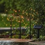 Lampe solaire LED Firework en lot avec piquets