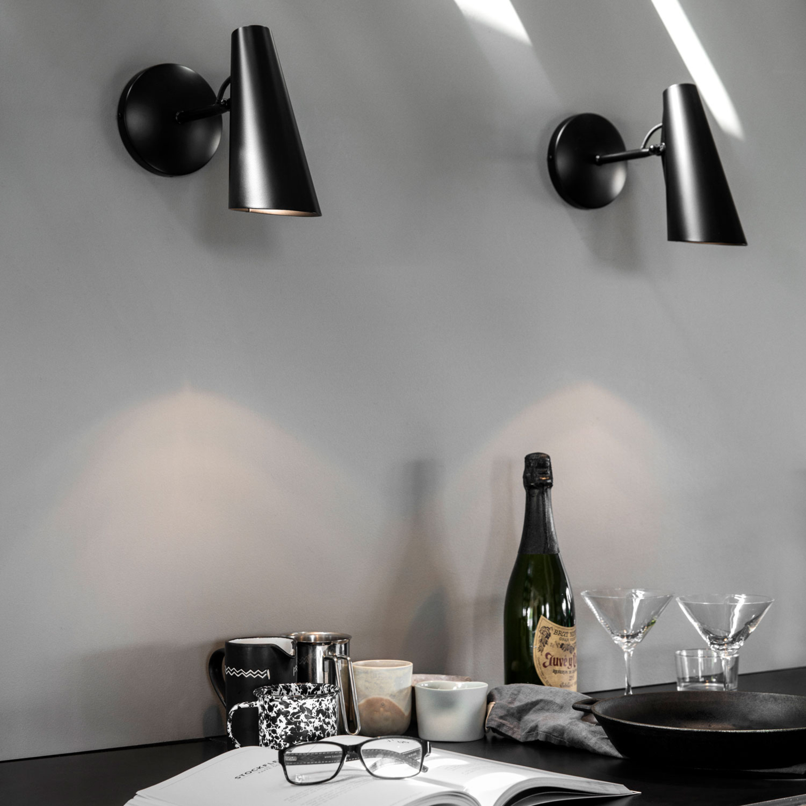 Northern Birdy Design-Wandlampe Ausladung 31,5cm