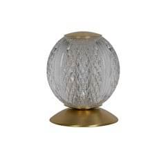 Lámpara de mesa Allure latón, acero, acrílico