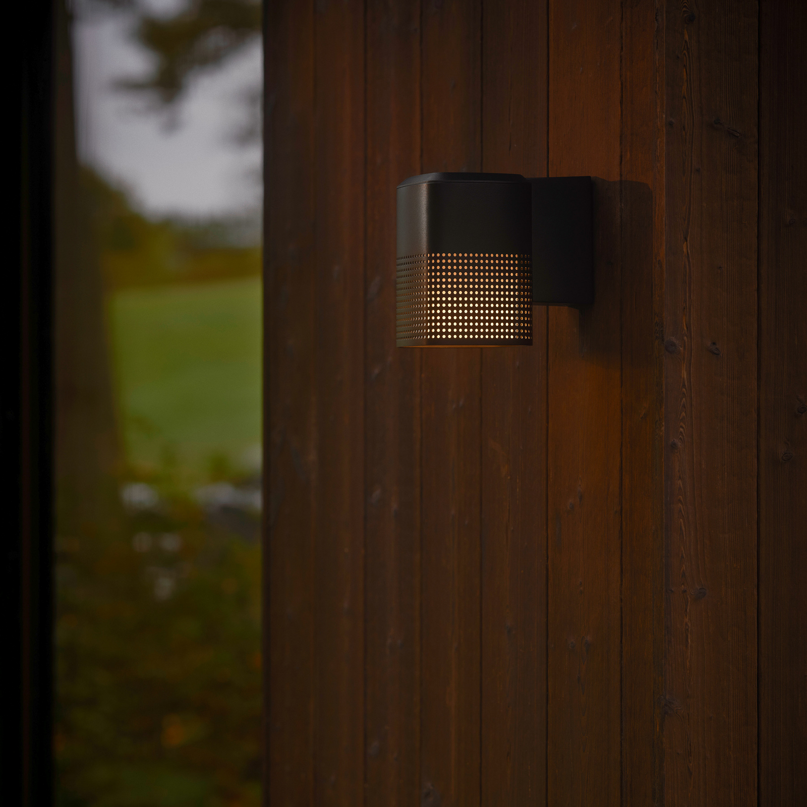 Applique d'extérieur Sidara Seaside, noire, IP54, E27