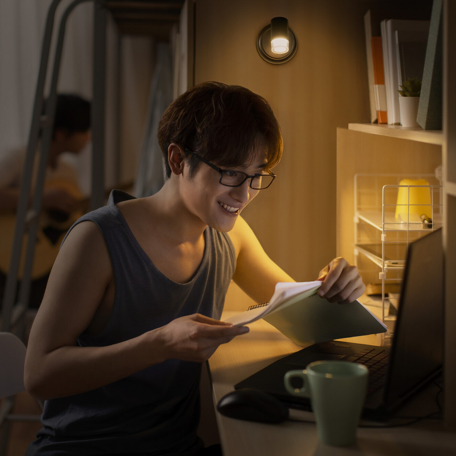 Aplică de perete cu baterie LED OSRAM NIGHTLUX CYLINDER negru touchdim - dormitor - Modern - Plastic