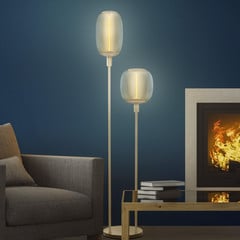 LEDVANCE állólámpa Decor Stick 2-lámpás, magasság 146cm, bézs színű