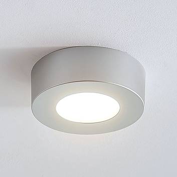 LED-Deckenlampe Marlo silber 3000K rund 12,8cm