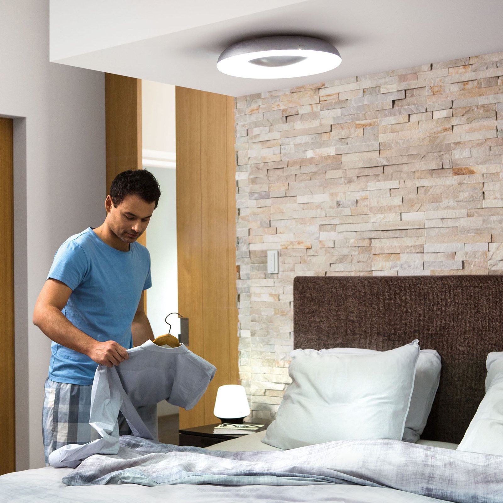 Philips Hue White Ambiance Still ceiling lamp alu