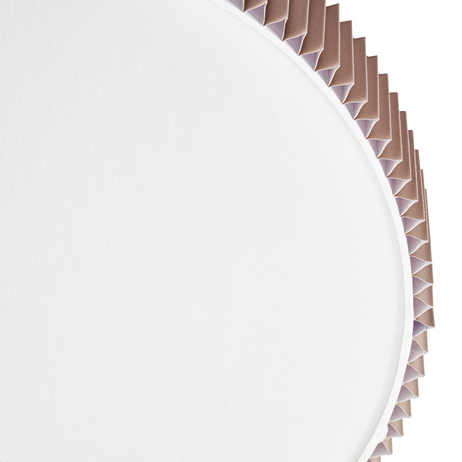 Zoey loftlampe, Ø 52 cm, taupe, rund, hør – Lindby