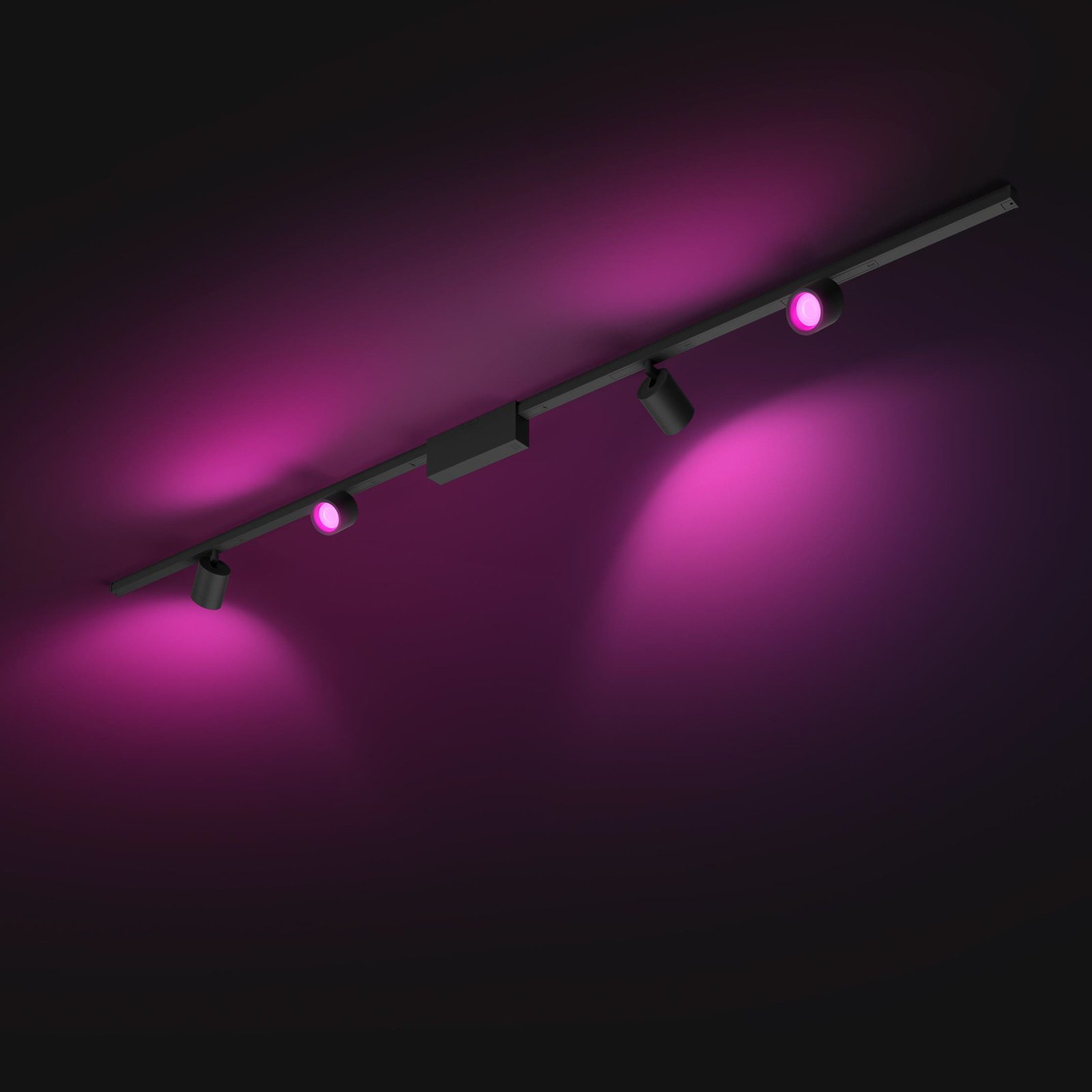 Perifo Schienensystem 4x Spots schwarz - Philips Hue