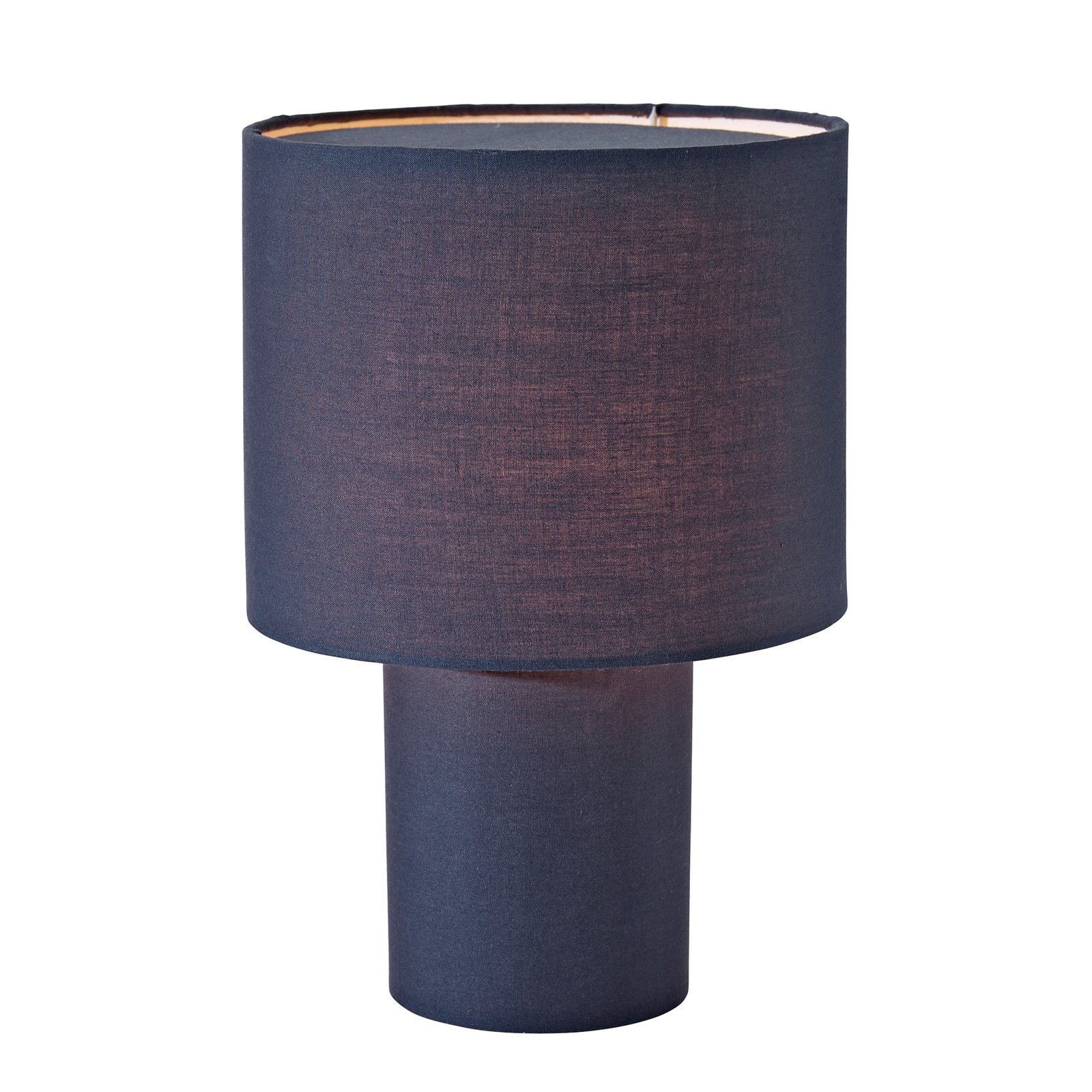 PR Home Leah lampa stołowa bawełna wysokość 28cm niebieska