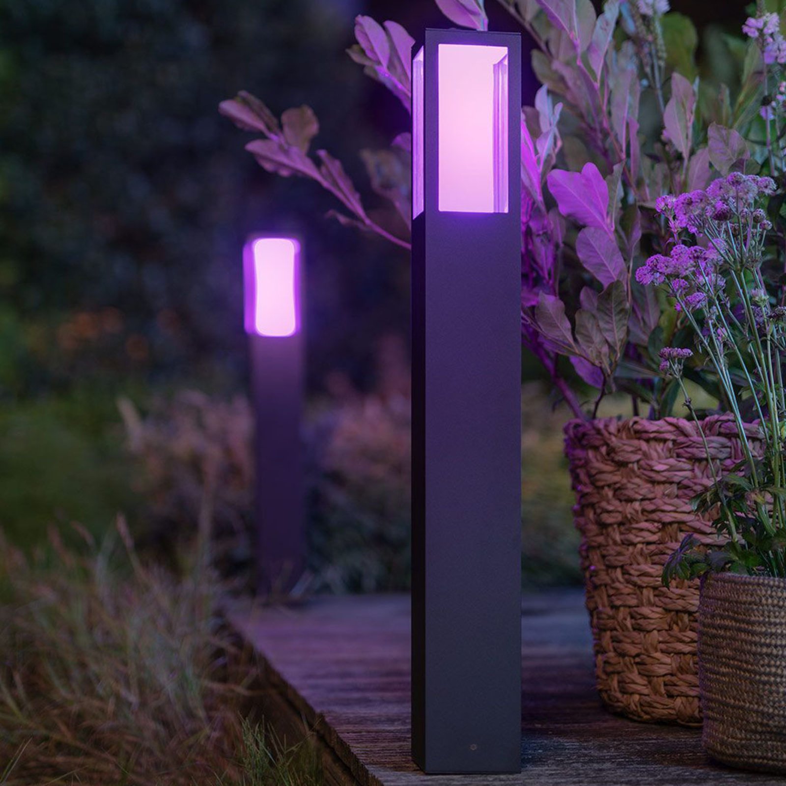 IMPRESS LED-Wegeleuchte schwarz White+Color Ambiance - Philips Hue
