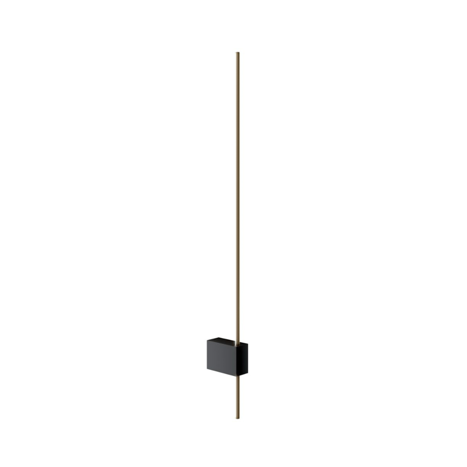 Maytoni LED wall light Pars, 6 W, black/gold, aluminium