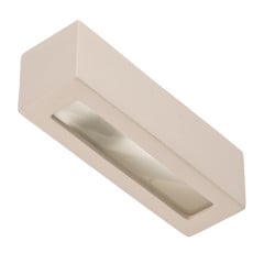 Aplique de pared Cube Line up/down de cerámica, blanco