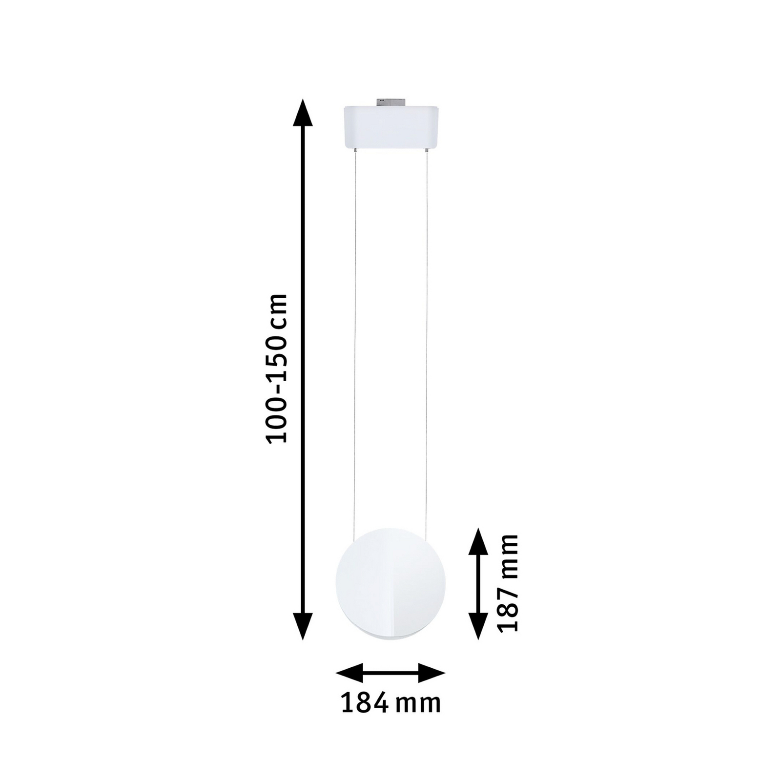 Paulmann URail LED piekaramais gaismeklis Alejandro, signālbalts, 3000K, dim. Paulmann URail LED piekaramais gaismeklis Alejandro, signālbalts, 3000K, dim.
