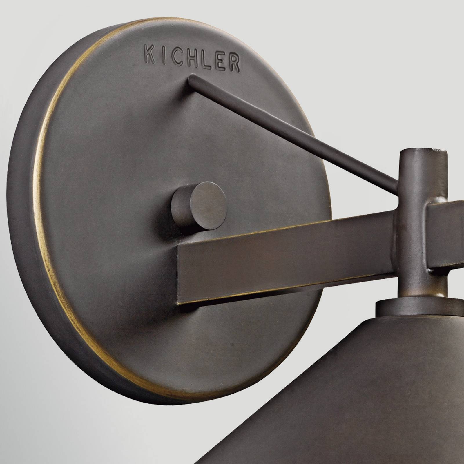 Kinkiet zewnętrzny Ripley, kolor starego brązu, szerokość 20 cm, metal, IP44